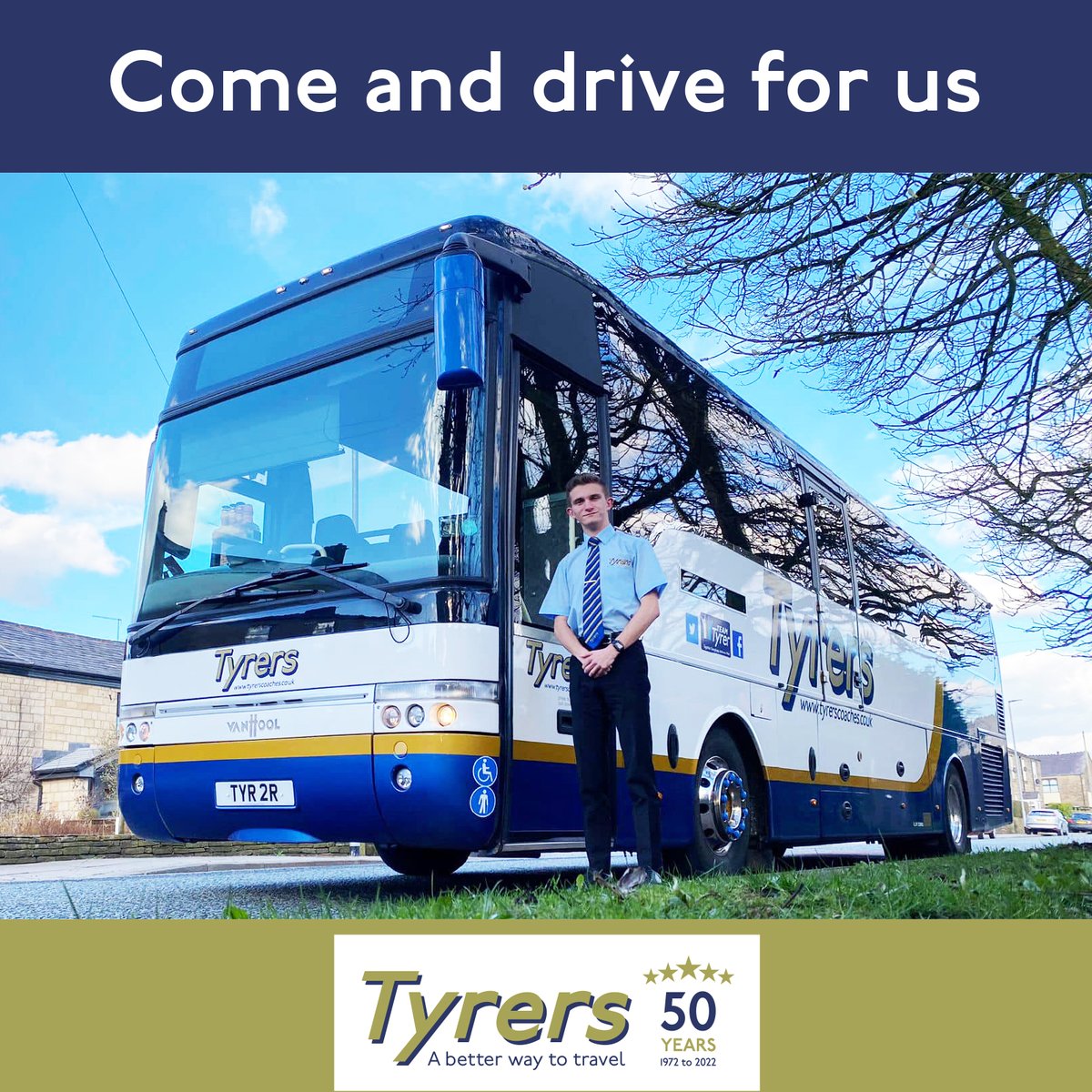 Full-time, part-time, and school bus drivers required.

£13 per hour (Monday to Friday) and £14.50 per hour (Weekends &amp; Bank Holidays).

Fully qualified PCV drivers only.

Please email your CV to hr@tyrerscoaches.co.uk