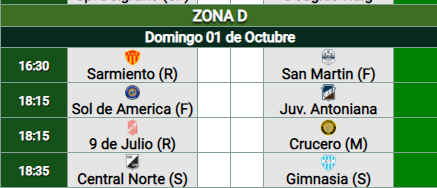 FederalSomos's tweet photo. 🏆TORNEO FEDERAL "A" - PROGRAMACIÓN FECHA 33🏆
-A falta de solo 4 Fechas para que termine la Primera Fase del Torneo Federal "A" estos serán los partidos, días y horarios para esta jornada. La fecha empieza mañana y terminará el día Lunes con #CSB🟢⚪️ vs #CADH🔴⚫️ a las 20:30Hs. https://t.co/FvoBBHPM4b