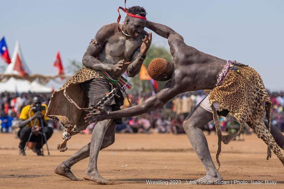 Wrestling is a  popular sport among the Dinka, Mundari and Lotuka tribes of South Sudan