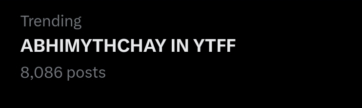 TumKyaJaanoo's tweet photo. 8k done! Yayay gg guys y'all are too opp

ABHIMYTHCHAY IN YTFF https://t.co/aLpM2COJRB