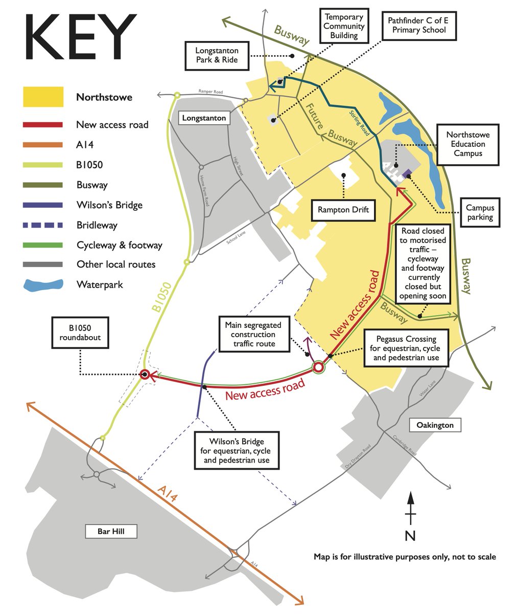 The new access road into #Northstowe opens soon. 

See here for more details: northstowe.com/new-gateway-to…