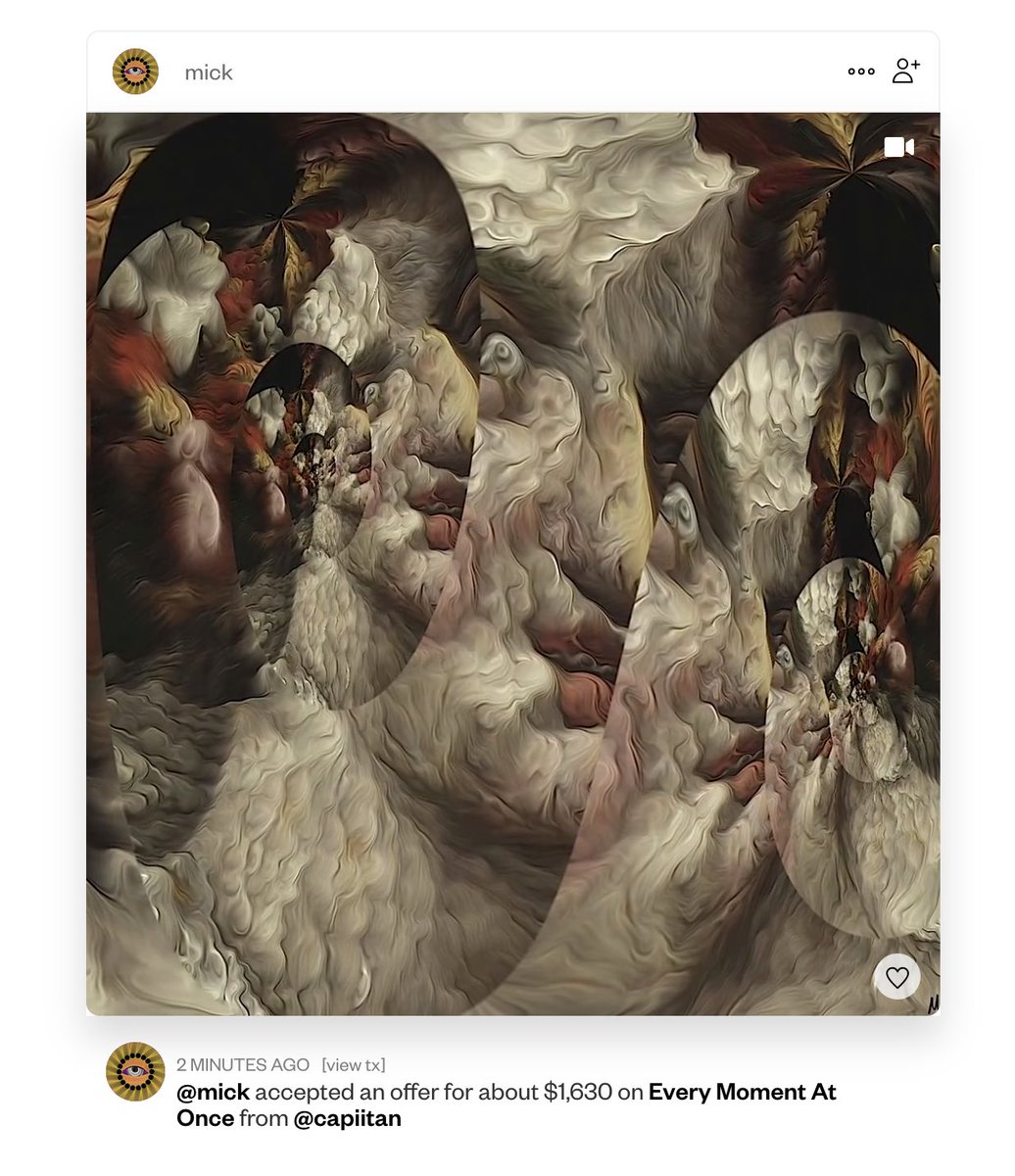 _seanmick's tweet image. Burned this but resurrected and re-minted for a collector of mine, the mighty @iamCap_tan. First for everything. Big love, Cap. #NFT #NFTsales @SuperRare