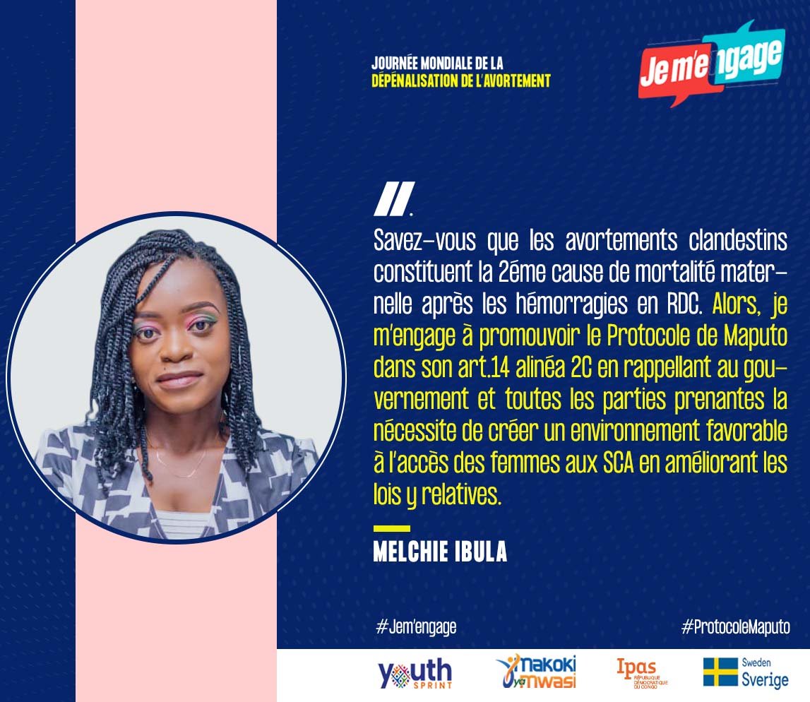 YouthSprint's tweet photo. #EngagementAS
@melchiel s'engage à promouvoir le protocole de Maputo, à rappeler au gouvernement et parties prenantes la nécessité de créer un environnement favorable à l'accès des femmes aux SCA.
@IpasRDC @SwedeninDRCongo @Mulunda_JC @Youthfim https://t.co/W1tprKODWv