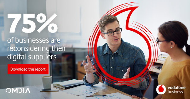 dallami1's tweet photo. In @VodafoneBiz’s latest #FitForTheFuture, Innovation Report we explore why @OmdiaHQ data shows that most businesses are reconsidering their digital suppliers. #FFTF Download the report: https://t.co/LRoLRo94Y4 https://t.co/ZXttNs9VOE