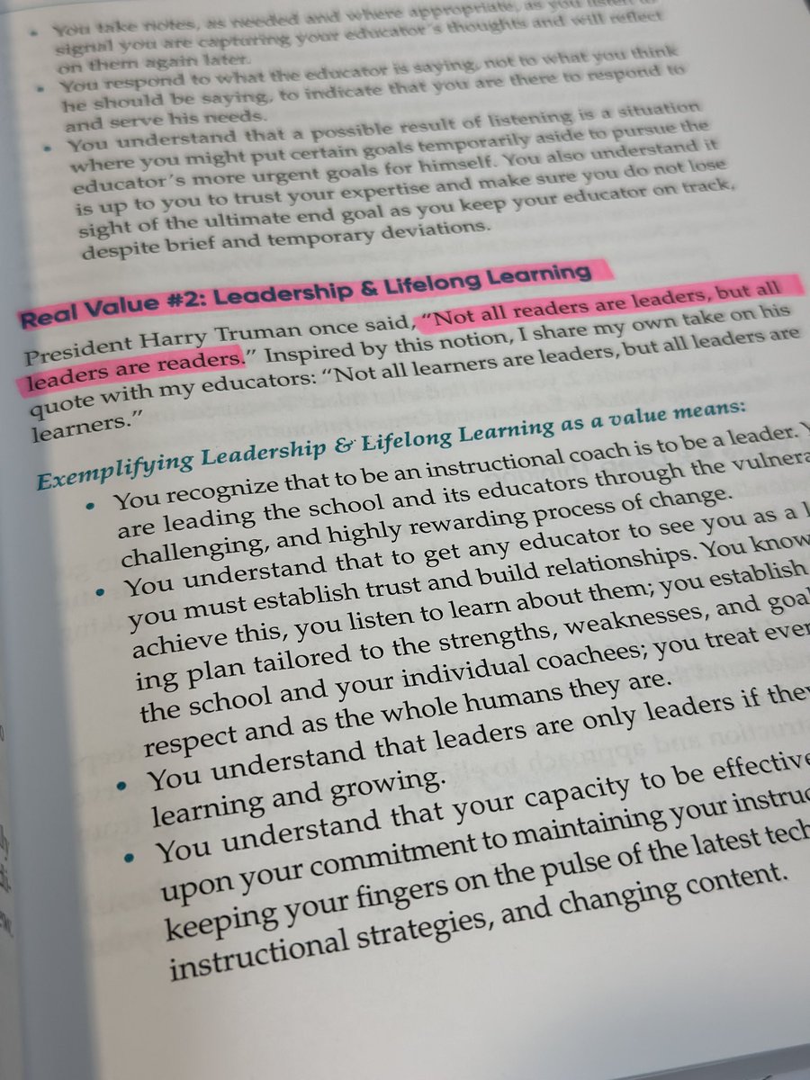 “Not all readers are leaders, but all leaders are readers.” -President Harry Truman Instructional Coaches Academy- Day 2 @GRRECKY @SaraEJennings @Sherrystclair