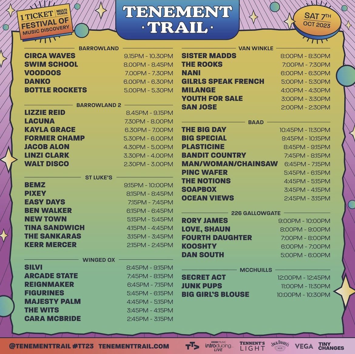 KINGDOM (@kingdommgmt_) on Twitter photo โญ๏ธTENEMENT TRAILโญ๏ธ
<a href="/__RORYJAMES/">RORY JAMES</a> <a href="/226Gallowgate/">226 Gallowgate</a> @ 9pm
<a href="/thebigdayband/">๐ป๐ฏ๐ฌ ๐ฉ๐ฐ๐ฎ ๐ซ๐จ๐</a> <a href="/BarrasArtDesign/">BAaD</a> @ 10.45pm โญ๏ธTENEMENT TRAILโญ๏ธ
<a href="/__RORYJAMES/">RORY JAMES</a> <a href="/226Gallowgate/">226 Gallowgate</a> @ 9pm
<a href="/thebigdayband/">๐ป๐ฏ๐ฌ ๐ฉ๐ฐ๐ฎ ๐ซ๐จ๐</a> <a href="/BarrasArtDesign/">BAaD</a> @ 10.45pm