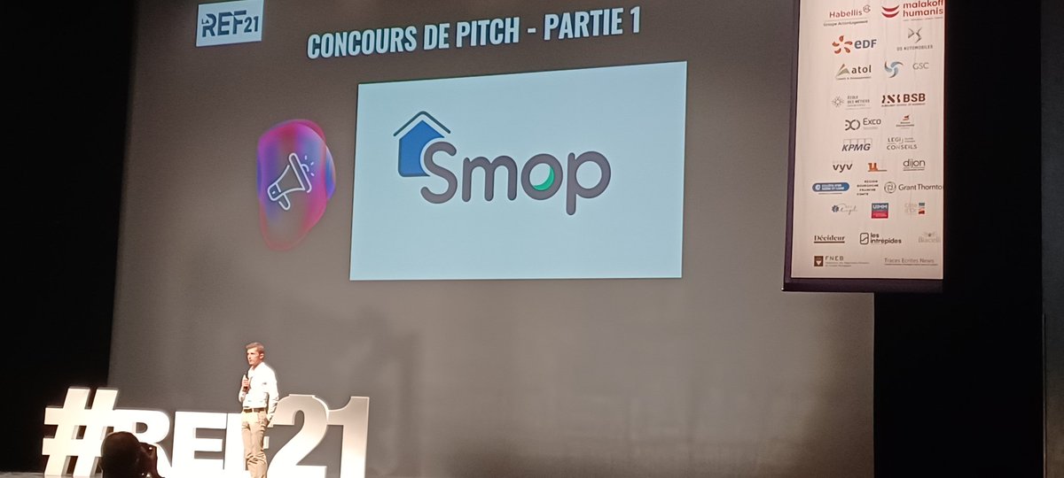 o_rouget's tweet photo. A l'occasion de la #REF21 dont les thématiques principales sont les #mutations : 1ere série de pitch de #startups
1️⃣ Da Viking Code : le Jumeau numerique sous toutes ses formes
2️⃣ Smop : Gérer me bien locatif avec l'#ia
3️⃣ Socrate : Des boissons eco responsables à base de ginger https://t.co/7P4U6iRBb2