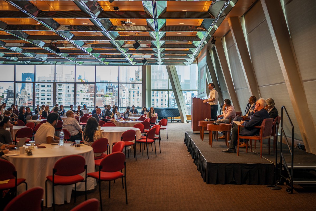 NYU_Courant's tweet photo. On September 13th, Courant Professors Yann LeCun (@ylecun) and Anasse Bari (@BariAnasse) participted in @NYULaw's panel "The AI Era: Implications for Technology, Law, Business, and Society" alongside Vasant Dhar (@NYUStern and @NYUDataScience)  and Andrew Miller (@YaleLawSch). https://t.co/o0tWqfDmEv