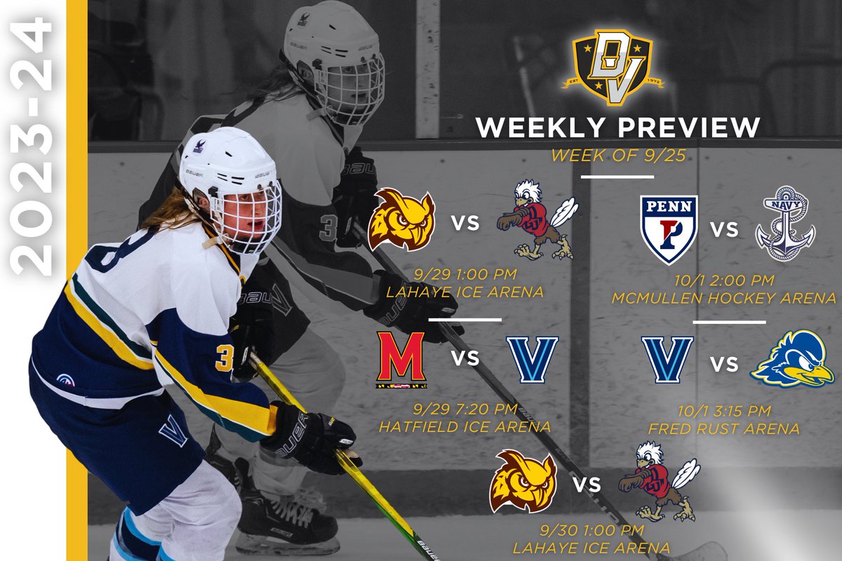 Transitioning into October with a weekend full of DVCHC matchups🎃

#dvchc #acha #womenshockey