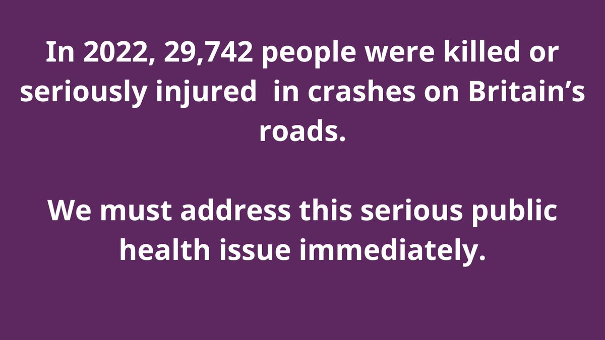 We were saddened by the release of the DfT casualty data today, which confirmed that 29,742 people were killed or seriously injured in crashes on Britain’s roads in 2022 alone. We must address this public health issue immediately. buff.ly/3RDWrRr