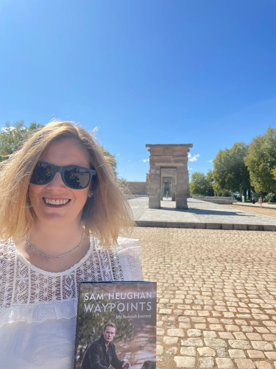 Folks!
Guess where our book is!

It's in Spain!

Kika "the amigurumi 🍄Queen" and our book visited two very special places in Madrid, the temple of Debod, where Kika and her husband had their first photos as a married couple, &amp; Kika's favorite forest of tranquility.

Beautiful ✨