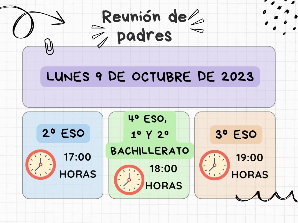 iessimancas's tweet photo. Estamos ultimando los preparativos para recibir a los padres, madres o tutores de nuestros alumnos.
Estas reuniones garantizan la comunicación entre el tutor del grupo y sus familias: contribuir en la formación académica y personal del alumnado es labor de todos. 
¡Os esperamos! https://t.co/lfMTaULkCV