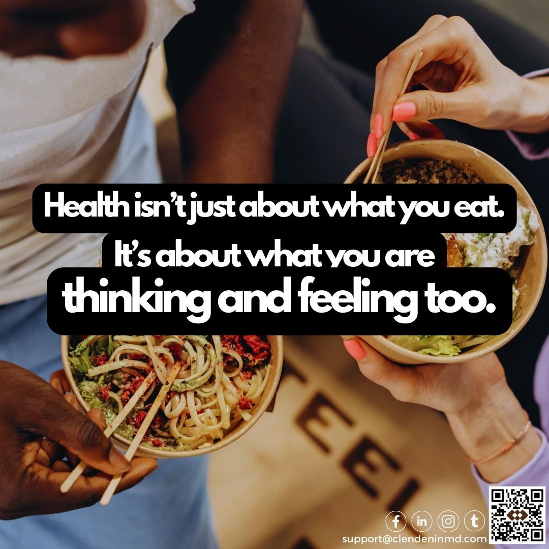 Health isn't just about what you eat. It's about what you are thinking and feeling too!

Telephone receiver:  (737) 510 4500
Email: support@clendeninmd.com
Website: clendeninmd.setmore.com

#adderall #Suboxone #semaglutide #Ozempic #Wegovy #weightloss