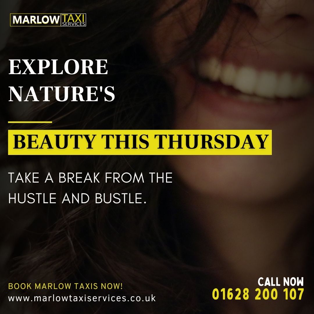 This Thursday, plan a trip to a nearby park or nature reserve. Mother Nature has a lot to offer. 🌿🏞️ #NatureLovers #ThursdayGetaway

☎️ 01628 200 107
🌐 marlowtaxiservices.co.uk

#marlow #MarlowLife #marlowmums #marlowmoss #marlowandmae #marlowbusiness #MarlowNavigation