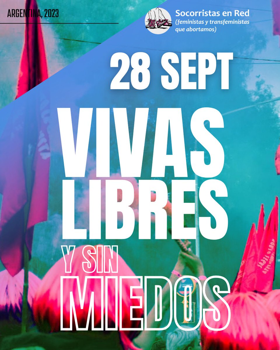 🚫 Ni un paso atrás. Vivas, libres y sin miedos.
Acá estamos 💪
#28S #ALasCalles #AcáEstamos