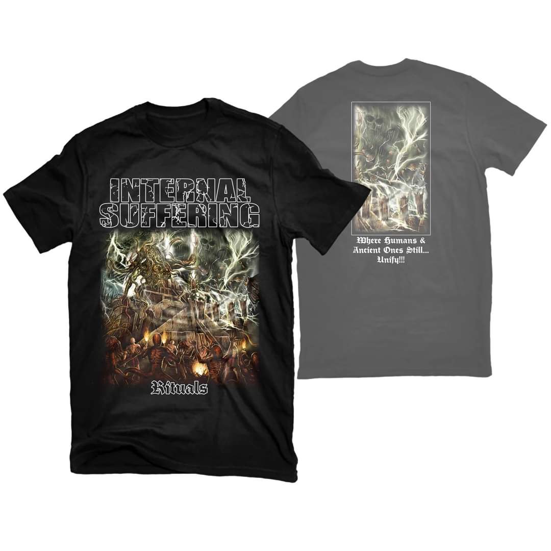 ISuffering's tweet image. T-shirts, longsleeves and hoodies from our upcoming album 'Rituals' available this week !! 
Make sure to head over deathdirect.com and place your order once the new album is out just in a few days. Don't miss out 🤘 !!