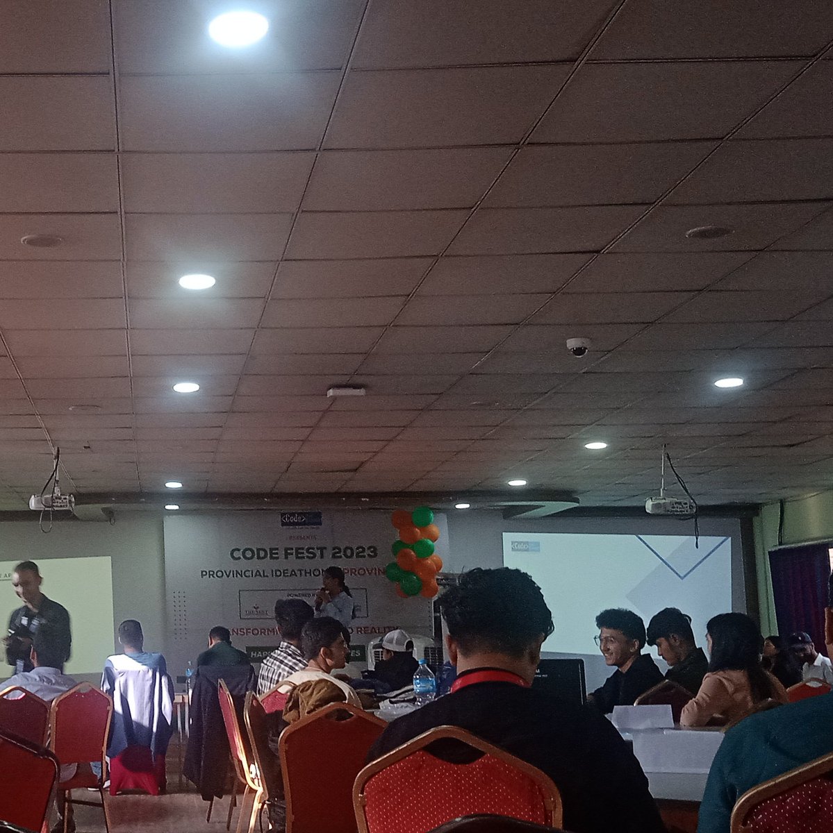 piedthepiper's tweet image. Today I went to the CodeFest 2023 organized by Code for Change. It was remarkable to see these young fellow applying for Hackathon and learning from it. #Hackathon #CodeForChange