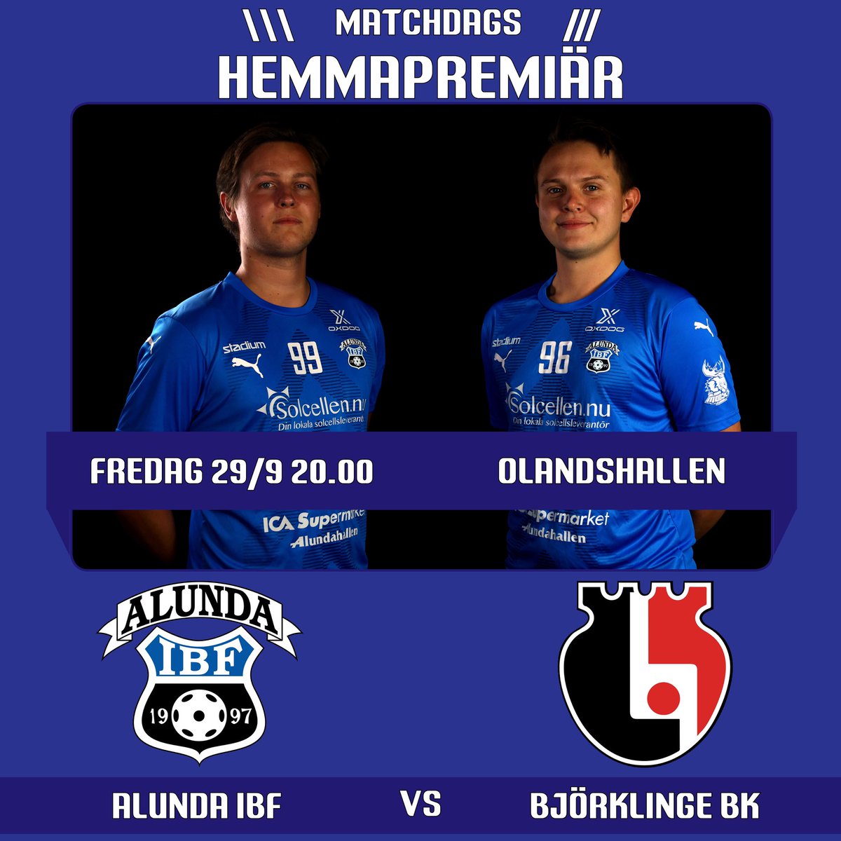 HEMMAPREMIÄR 🔥 <a href="/BjorklingeBK/">Björklinge BK Herr</a> i Olandshallen kl 20.00 på fredag! 💥 
#mooses