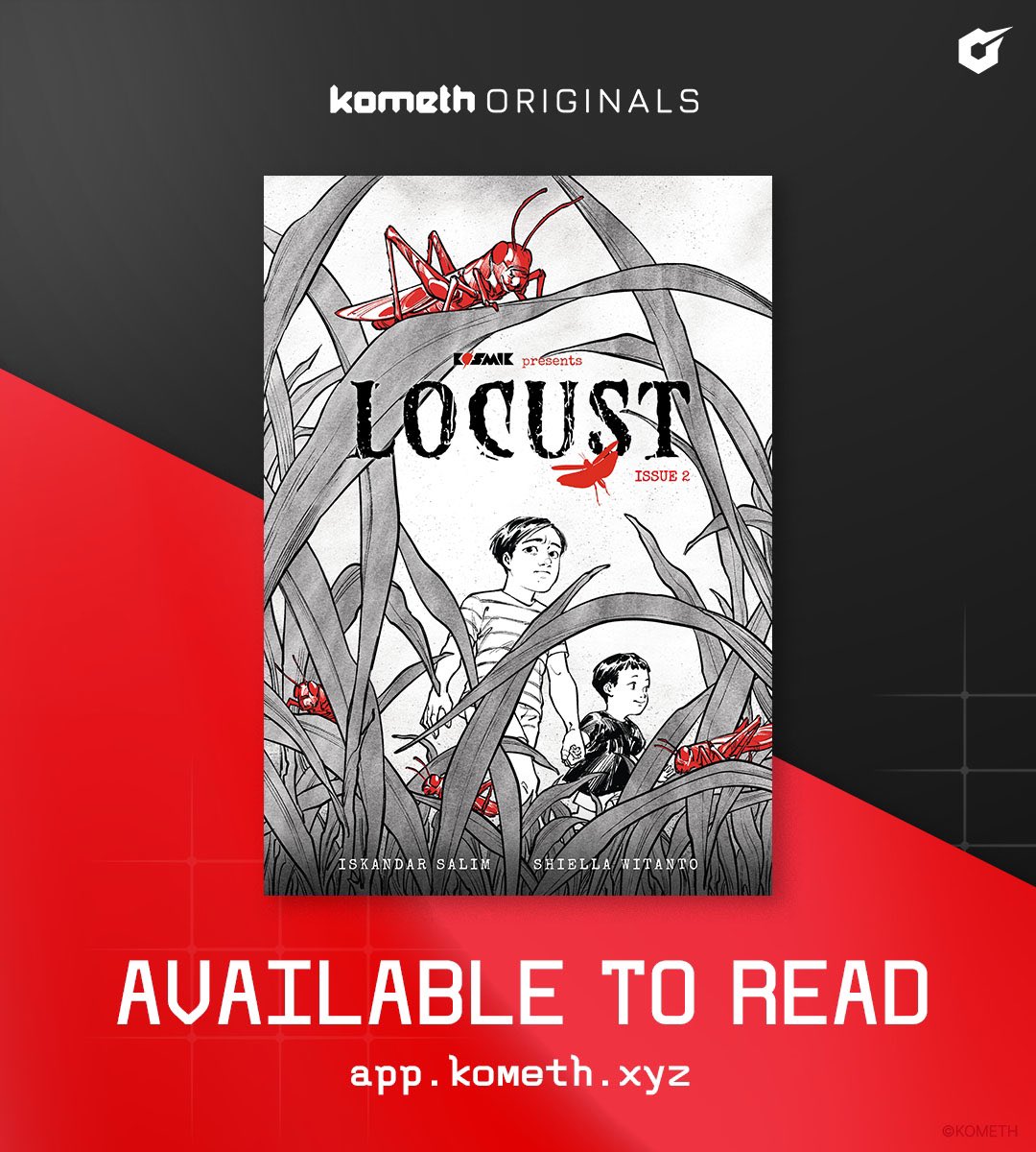 The newest episode of Locust comic is now available on our Platform!

Read it now:
app.kometh.xyz/comic/locust-1…
