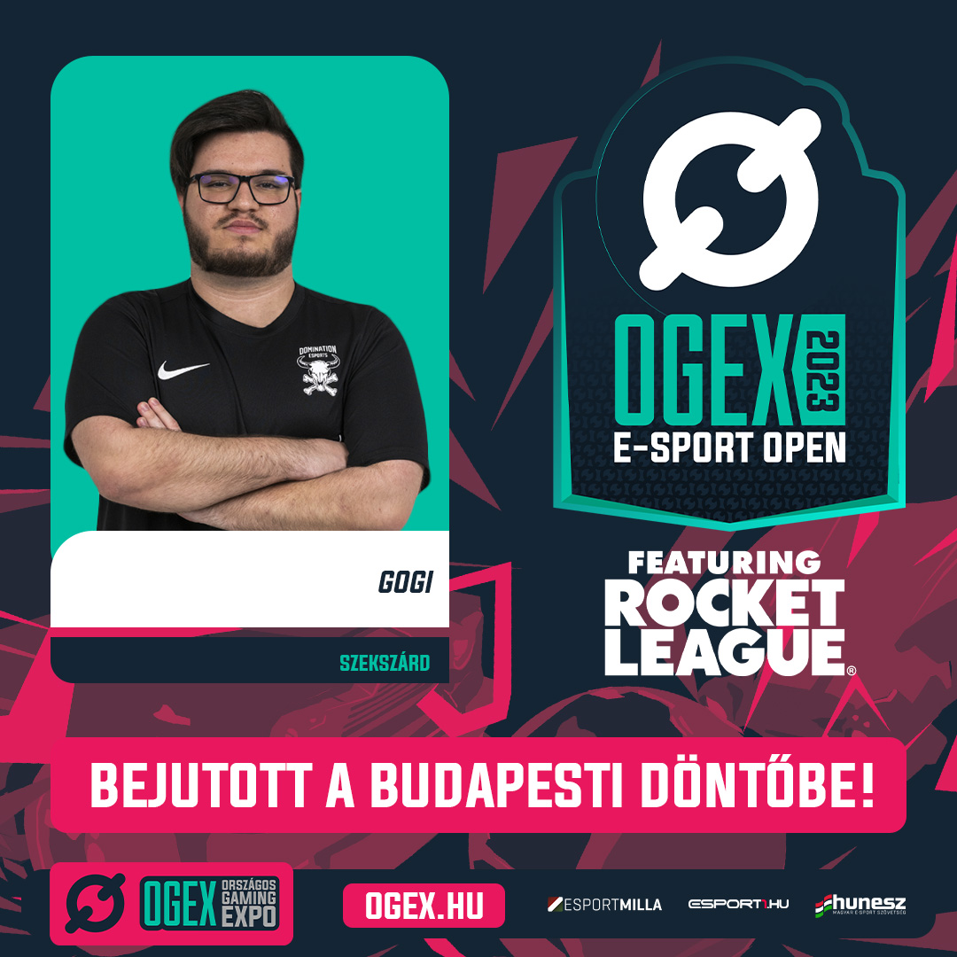 <a href="/Gogi_RL/">GogiRL</a>  is csatlakozik a budapesti döntősökhöz! Gratulálunk, és találkozunk novemberben az Országos Gaming Expon! 😎