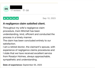 IM_MillyRoss's tweet photo. 2 more of our 5* star client reviews within Resolve this month! #irwinmitchell #5starreviews https://t.co/9KRqZT5mq6