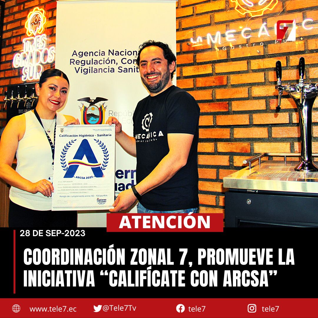#Atención I Es una certificación de calidad otorgada a restaurantes y cafeterías que cumplen con la normativa sanitaria enfocada a las prácticas correctas de higiene y manipulación de alimentos. <a href="/Arcsa_Ec/">Arcsa Ecuador</a>  n9.cl/rlc8d