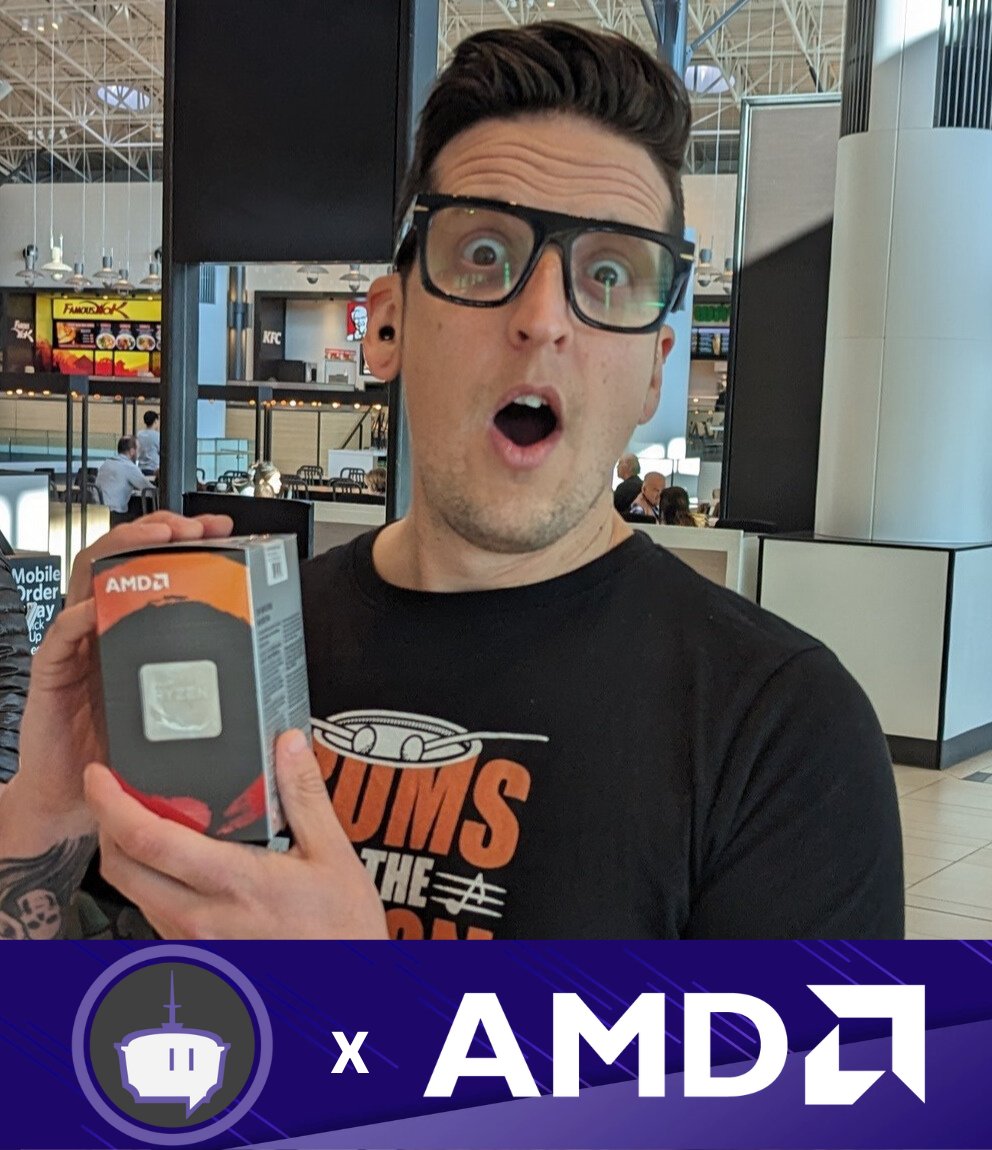 Congratulations to <a href="/joshwrb/">Joshwrb</a>!

He won an <a href="/AMD/">AMD</a> Ryzen 5700x from our sponsor <a href="/AMDGaming/">AMD Gaming</a> 

Thank you to everyone who attended our event in September. We're excited to be back!

#Twitchyyc #amd #Calgary
