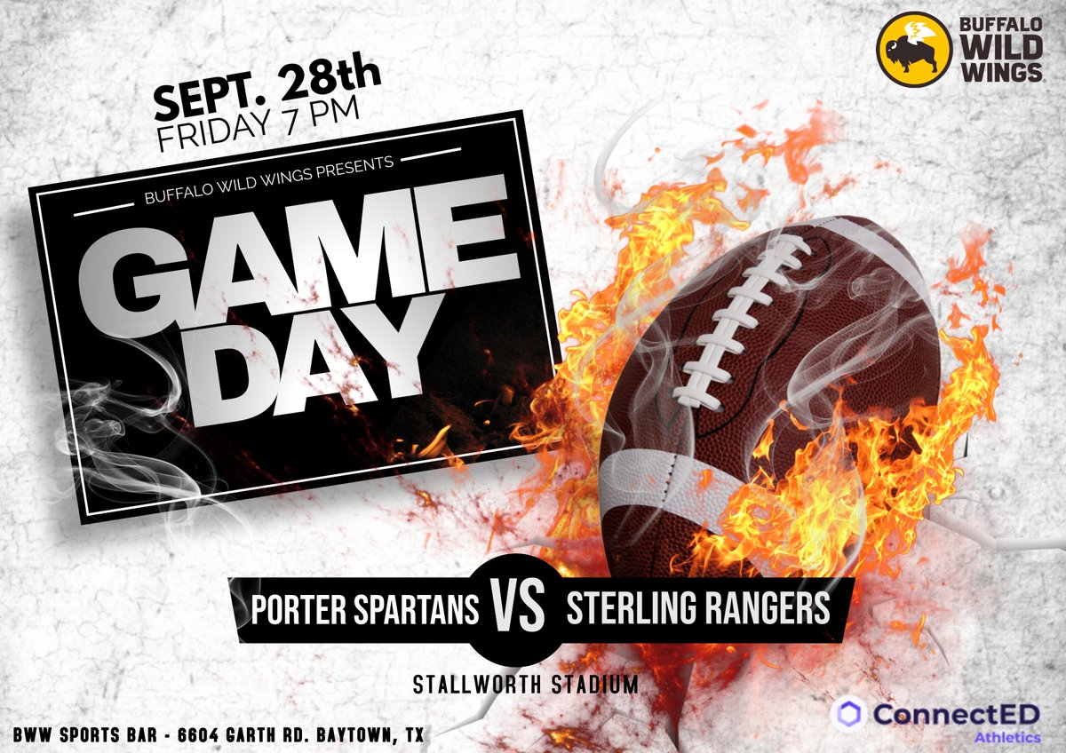 AWilliamsUSA's tweet image. 🏈 Rangers fans swing by @BWWings for the @RSS_RangersFB game of the week! 🙌 Come support your team, raise money for the booster club, and get ready for pre &amp;amp; post game tailgating activities! 🍗 #BWWGameNight #ThursdayNightLights 🎉🏆
@RSS_Rangers