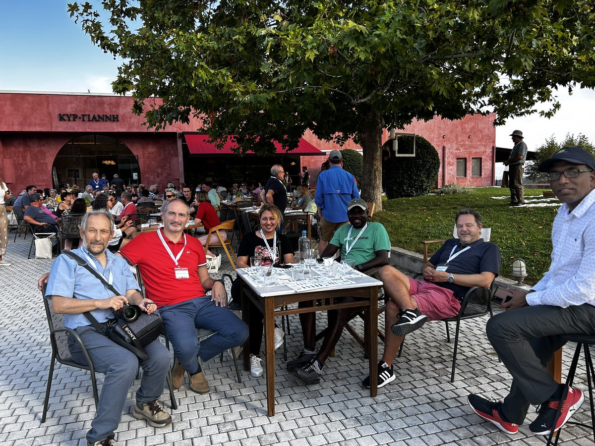 GianfRomanazzi's tweet photo. Very interesting #field #trip in #vineyards and #wineries during #ICVG2023, thanks Nikos #Katis and Varvara #Maliogka for perfect organization https://t.co/SlJ8FMGGWX