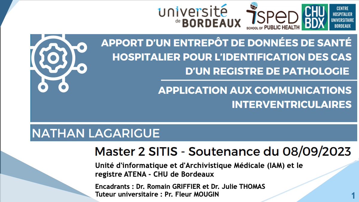 NathanLgrg's tweet photo. M2 SITIS officiellement validé avec mention B et 14,7 de moyenne! 😎

Quelques modifications à effectuer durant le mois qui vient et on enchaîne sur un nouveau stage au DIM de @BERGONIE33  ! https://t.co/BmfR5ZZN1z