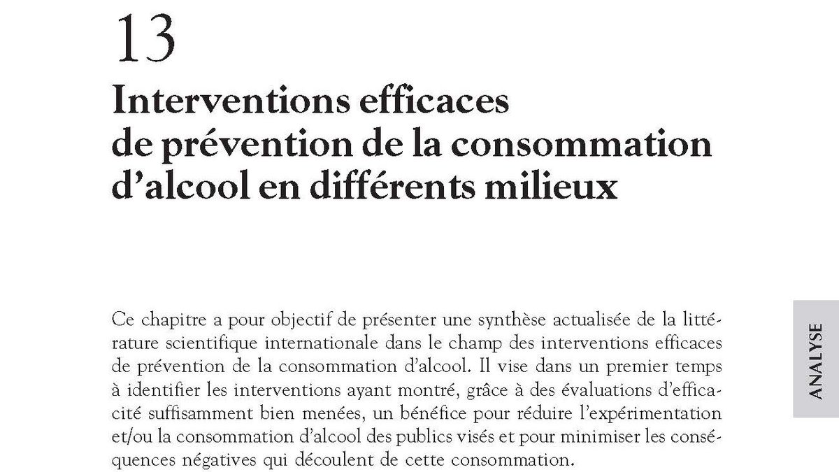 Expertise collective Inserm: 'Réduction des dommages liés à la consommation d'alcool' 
@Karine_Gallopel <a href="/RechercheAlcool/">Recherche alcool</a> <a href="/AddictionsFr/">Association Addictions France</a>  ipubli.inserm.fr/handle/10608/1…