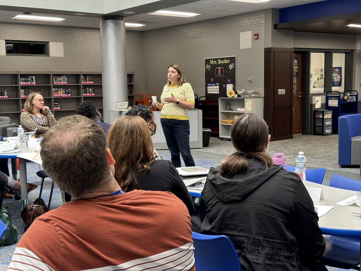 HSESchools's tweet photo. Full circle moment at this AM’s #HSEngaged. We had #HSEngaged grad, Laura Cole from our 1st cohort, spoke about how she’s staying “engaged” by volunteering with @advancehse - informing the community about our upcoming referendum renewal.  #BetterTogetherHSE https://t.co/I0t1fi0UqI