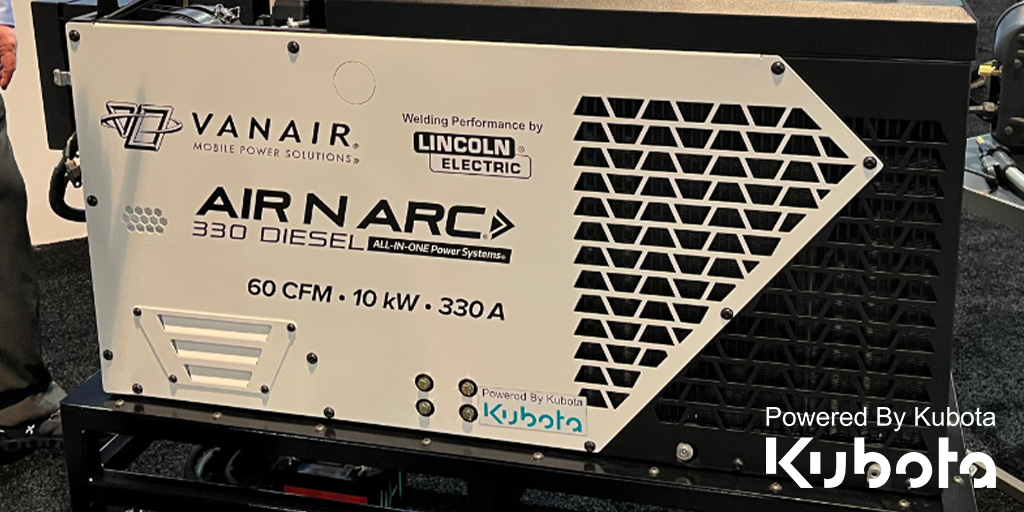 Kubota-powered equipment spotted!

Vanair Manufacturing Inc. featured their multifunction power units at CONEXPO 2023 with two D902 engines from Kubota! Learn more about their offerings at vanair.com/products.

#PoweredByKubota