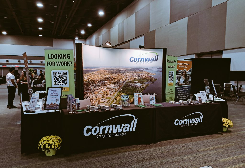 The calm before the storm at the Best Places to Work career expo!
 Come check out the employment opportunities in Cornwall! choosecornwall.ca #Choosecornwall #BestPlacestoWork