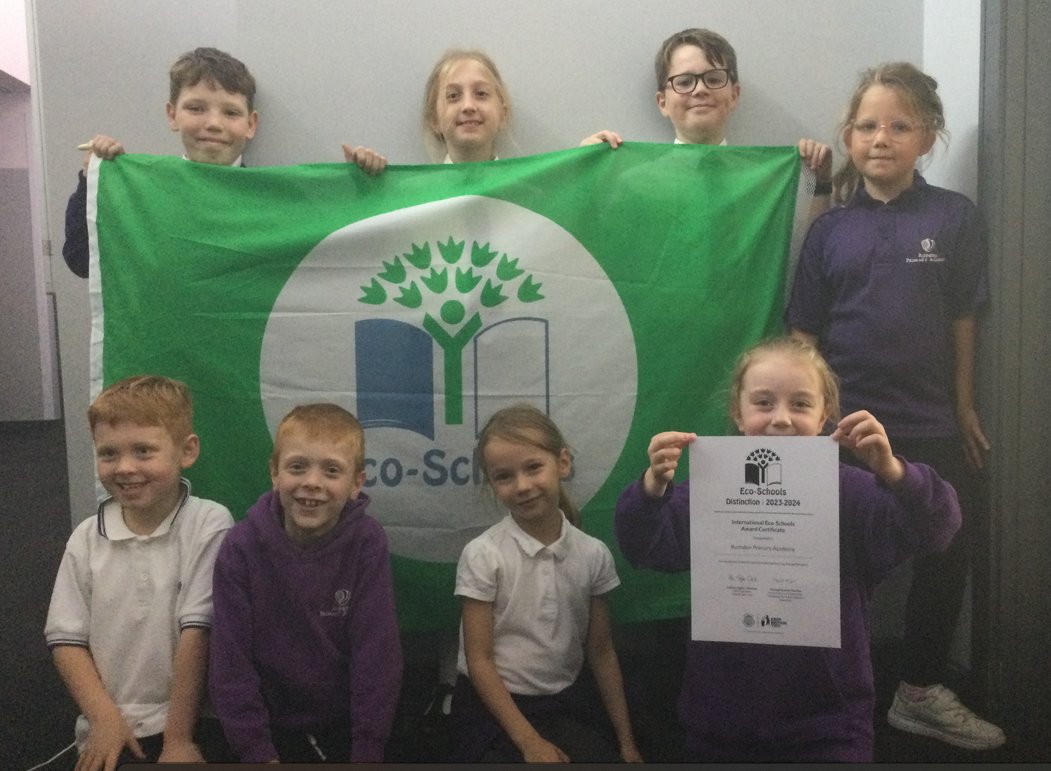The Eco-council are very excited to have received the Eco-schools green flag award with distinction!  It is fantastic to have all their hard work recognised :)😀<a href="/GreenwoodAcad/">Greenwood Academies Trust</a> <a href="/EcoSchools/">Eco-Schools England</a>