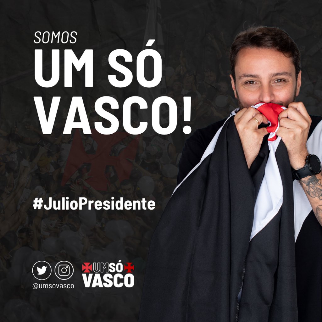 vascodopovo's tweet photo. Somos Um Só Vasco e estamos com Julio Presidente!

Siga @umsovasco e acompanhe junto conosco as ideias e projetos de toda nossa equipe juntos com #JulioPresidente.

#1Só💢 #UmSóVasco https://t.co/ER1coYrR1E