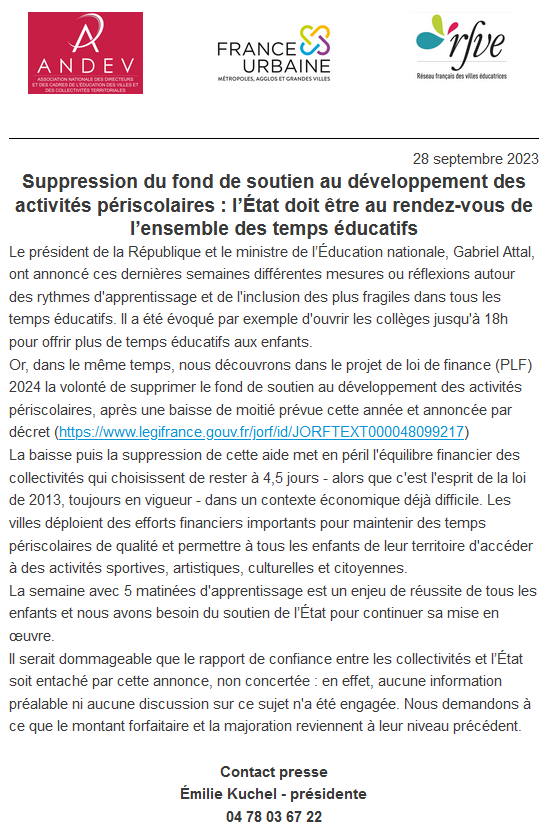 Réseau français des villes éducatrices tweet media