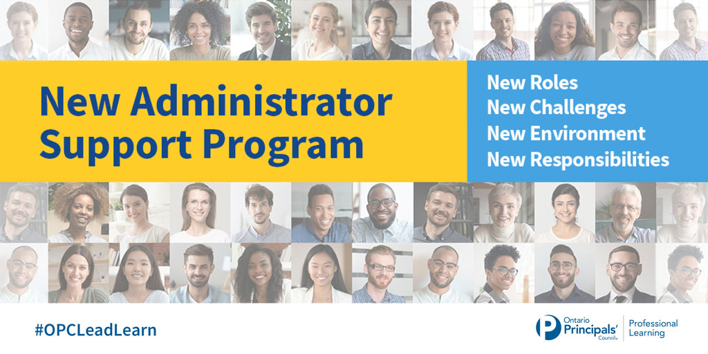 Mentor time included! Our New Administrator Support Program connects newly appointed administrators from across Ontario in learning and coaching over nine sessions. 

Registration closes October 6. principals.ca/en/professiona… #OPCLeadLearn