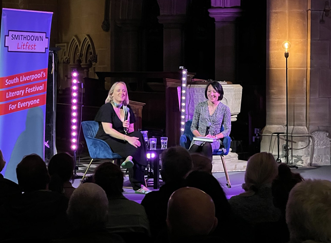 Thanks very much to @lucindahawksley for an enjoyable and informative evening talking to Dr Kate Walchester from @LJMU about #Dickens at a packed out St Barnabas Penny Lane Church (thanks for hosting us!). A really engaged audience and a brilliant evening.