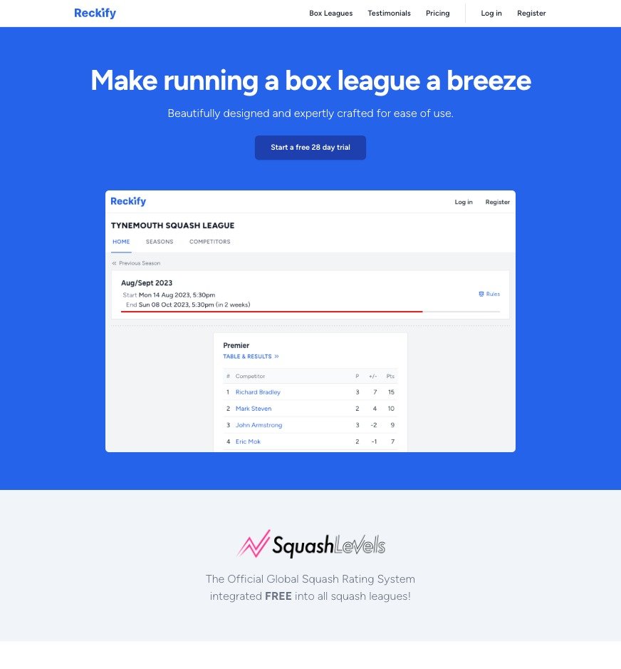 reckify_com's tweet image. #reckify #squashlevels
