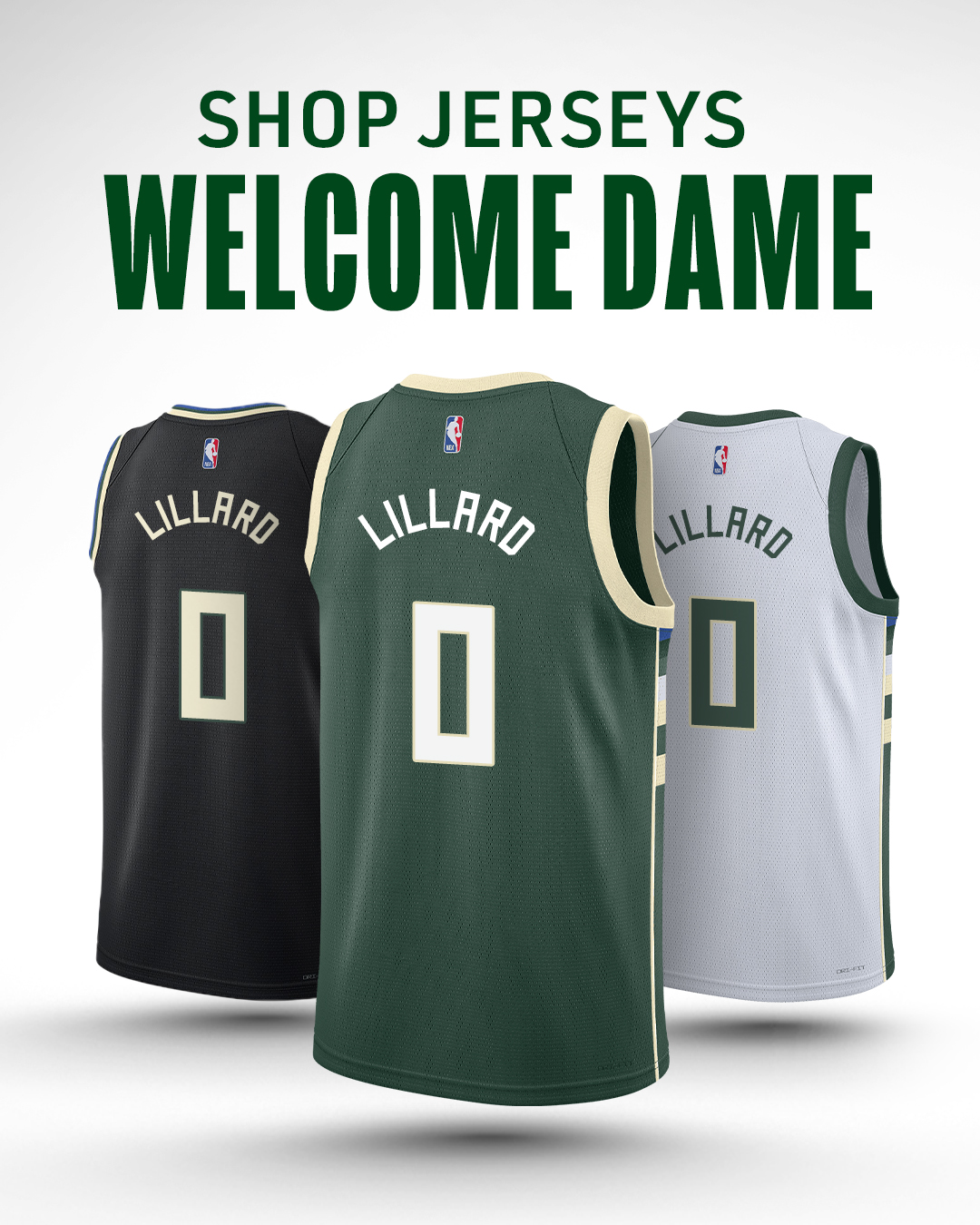 Damian Lillard's Milwaukee Bucks jersey is already for sale in the