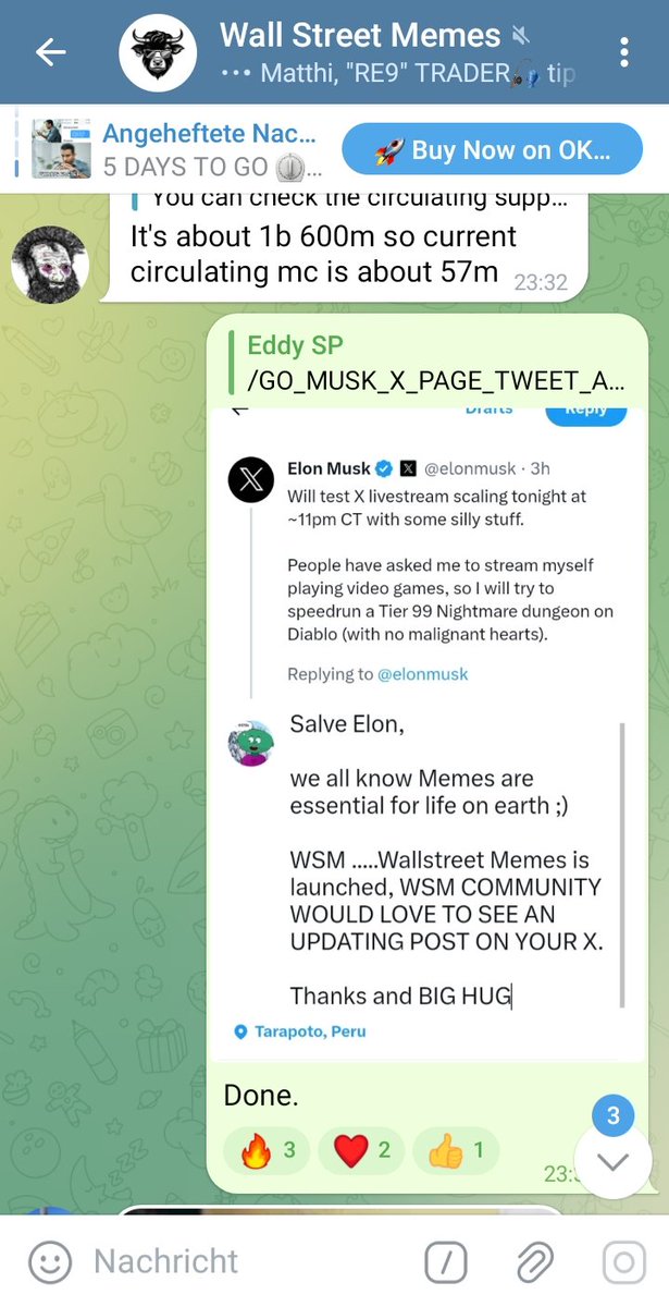 <a href="/okx/">OKX</a> <a href="/wallstmemes/">Wall Street Memes</a> Yeah...right moment if Elon Musk would again post some words for WSM