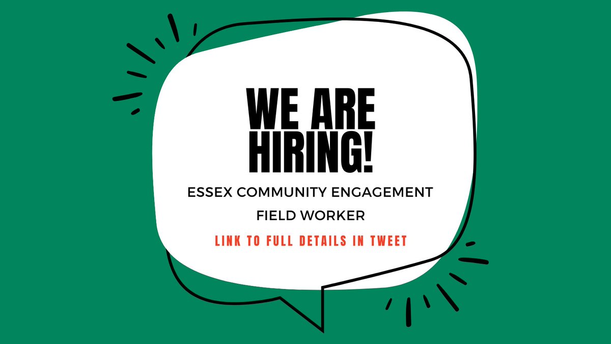 **Job Opportunity**

Essex Community Engagement Field Worker

Details here 👇👇

applause.org.uk/news/essex-com…

#CommunityEngagement #ArtsJobs #EssexJobs #CulturalEngagement #RuralTouring #ArtsOpportunity #EssexOpportunity #LocalCulture #ArtsInEssex #JobOpening @Ruraltouring