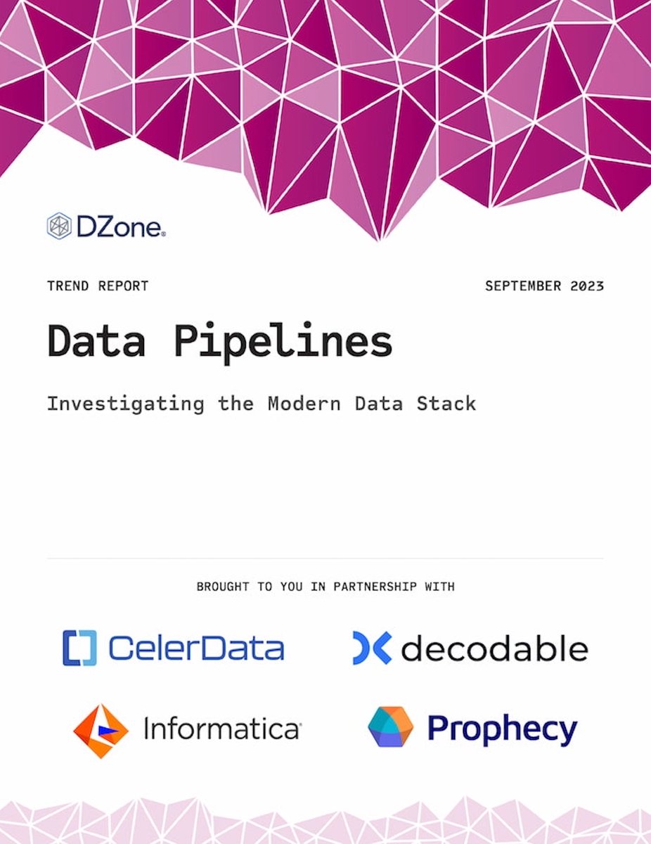 🚨New Trend Report🚨 'Data Pipelines: Investigating the Modern Data Stack'

Download👉dzone.com/trendreports/d…

Data-centric tools and techniques — like warehouses and lakes, ETL/ELT, observability, and real-time analytics — are democratizing the data we collect.

#datapipelines