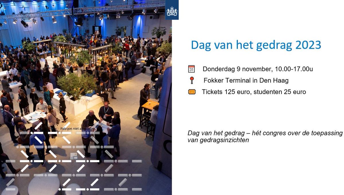 Donderdag 9 november, Dag van het gedrag 2023! Het thema is Bridging the gaps. Hoe verkleinen we de kloof tussen politiek en samenleving, overheidsbeleid en uitvoering, wetenschap en praktijk, systeemdenken en menselijke maat? Kom je ook? dagvanhetgedrag.nl