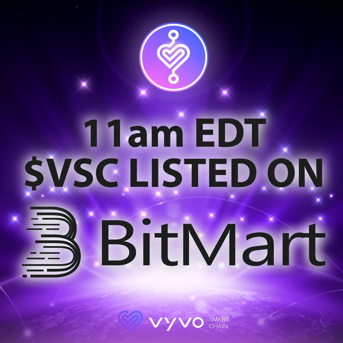 VyvoSocialFi's tweet photo. $VSC is officially listed on Bitmart. ✅ Stay tuned for more updates.

#HeartbeatRevolution #MakeDataPay #vyvosmartchain #vyvo https://t.co/D5oe3g0tkL