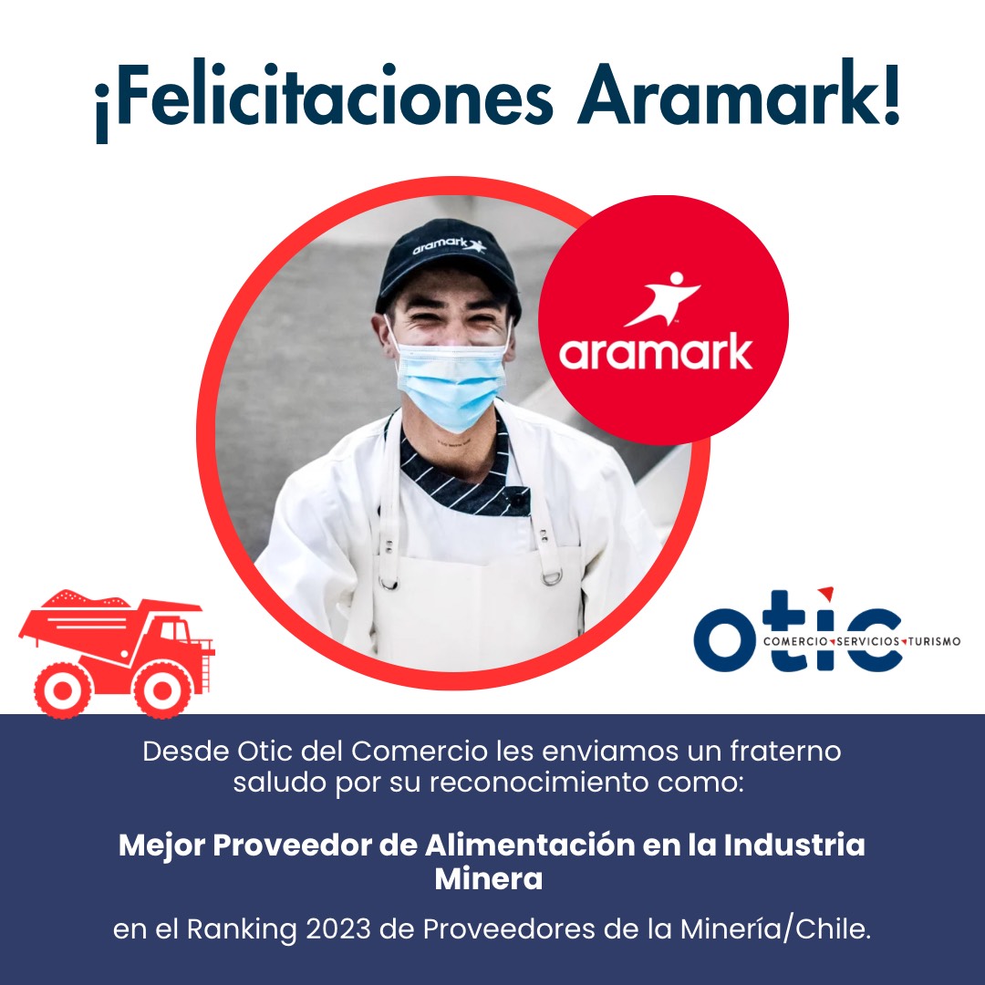 Felicitamos a <a href="/Aramark/">Aramark Corporation</a> por su reconocimiento a Mejor Proveedor de Alimentación en la Industria Minera. ¡Sigan sumando éxitos!
