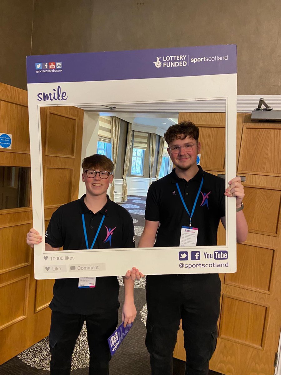 Gordon_PTG's tweet photo. Zac & Finlay are our Young Ambassadors for Sport! ⭐️ They attended a conference this week where they completed workshops, and networked with others. The boys are looking forward to making a positive impact at school! PS did I mention they are in #TeamDava ? Proud Mrs Dava indeed! https://t.co/pfM4pH6fvn
