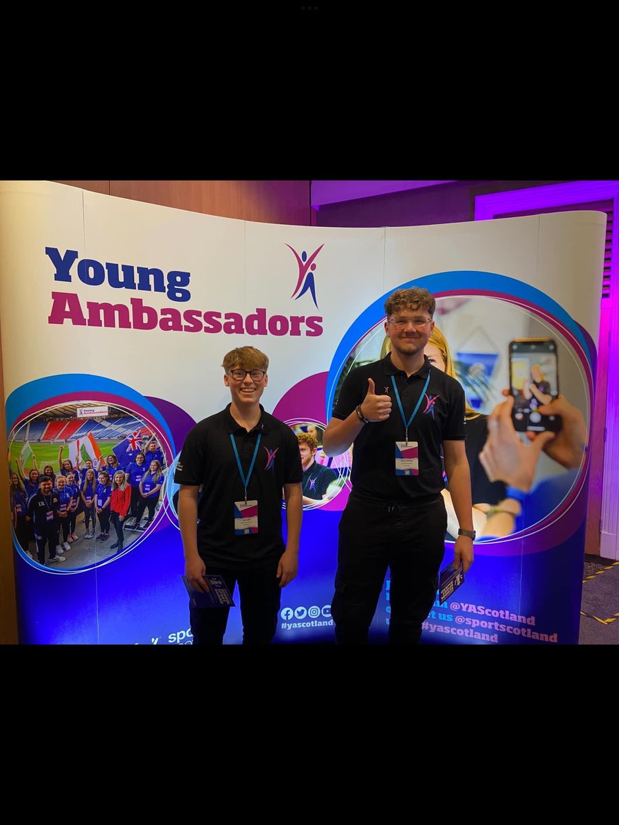 Gordon_PTG's tweet photo. Zac & Finlay are our Young Ambassadors for Sport! ⭐️ They attended a conference this week where they completed workshops, and networked with others. The boys are looking forward to making a positive impact at school! PS did I mention they are in #TeamDava ? Proud Mrs Dava indeed! https://t.co/pfM4pH6fvn
