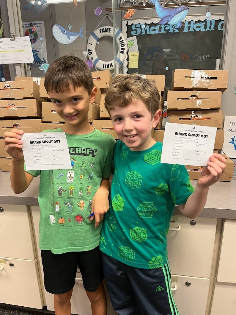 Two amazing 2nd Grade #ParkSharks absolutely ROCKING it today! Way to go boys #ItsWorthIt (<a href="/HollyQuaintanc1/">Holly Quaintance</a>) 🦈💙